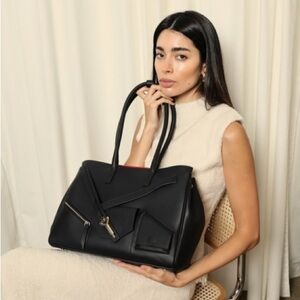 Elegant Black Tote Bag